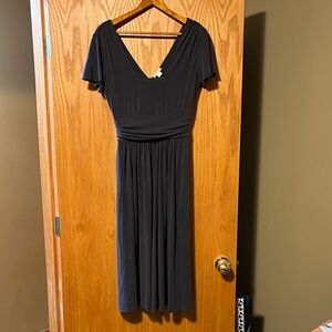 Sundance Classic Blue V-Neck Midi Dress